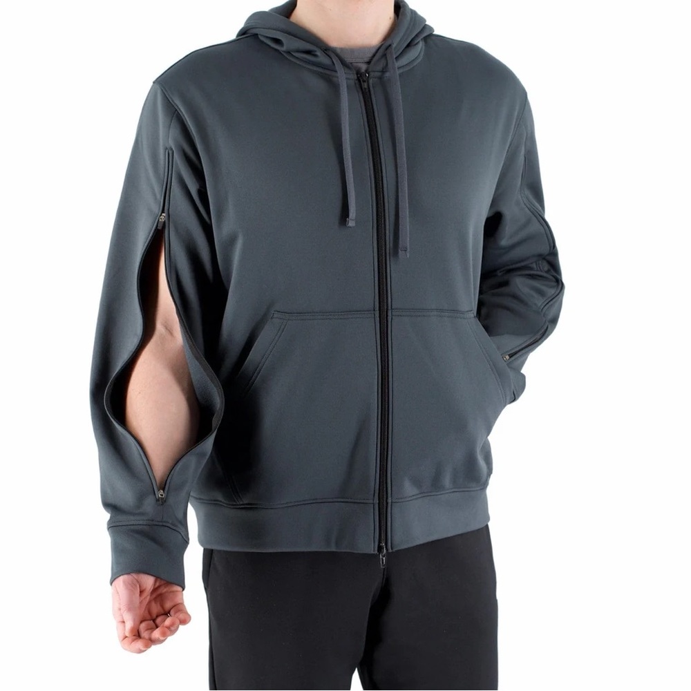 Renova Dialysis Sweatshirt with Sleeve Zippers